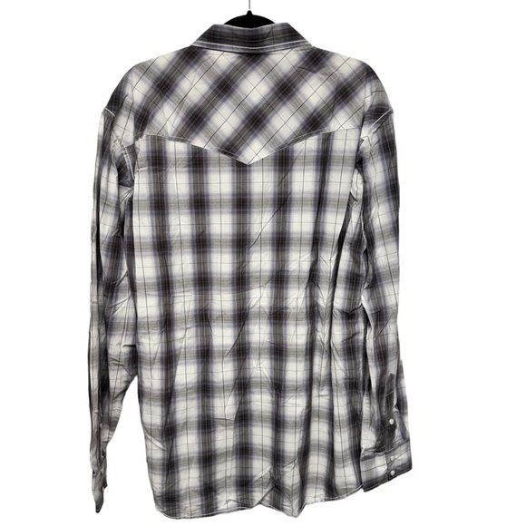 Larry Mahan Men's Western Diamond Pearl Snap Shirt Long Sleeve - Black NWOT - Picture 5 of 8